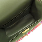 Multicolor Fabric Chanel Crossbody Bag
