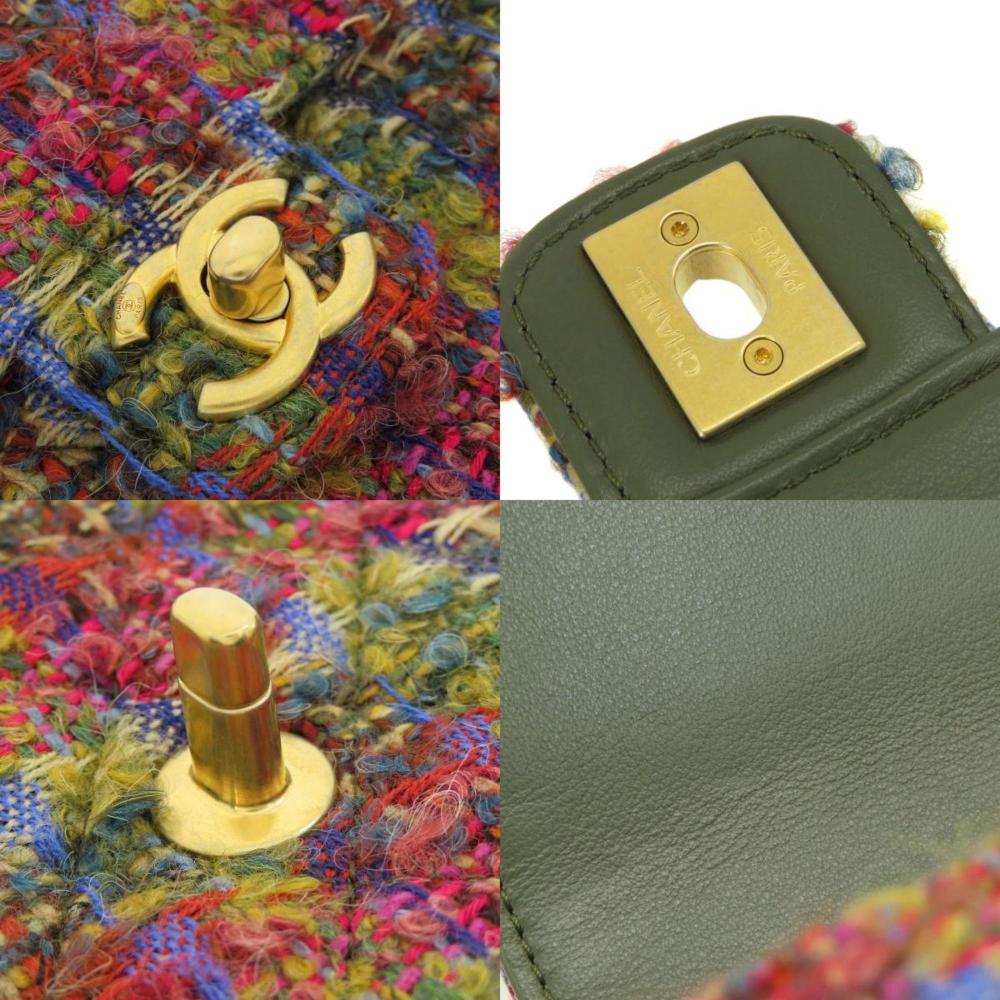 Multicolor Fabric Chanel Crossbody Bag