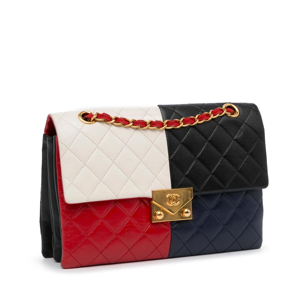 Multicolor Leather Chanel Flap Bag