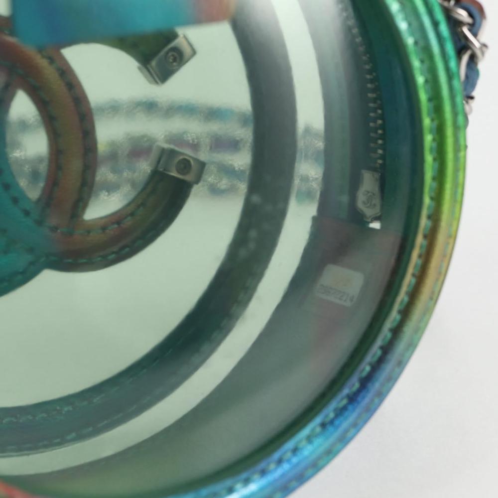 Multicolor Vinyl Chanel Crossbody Bag