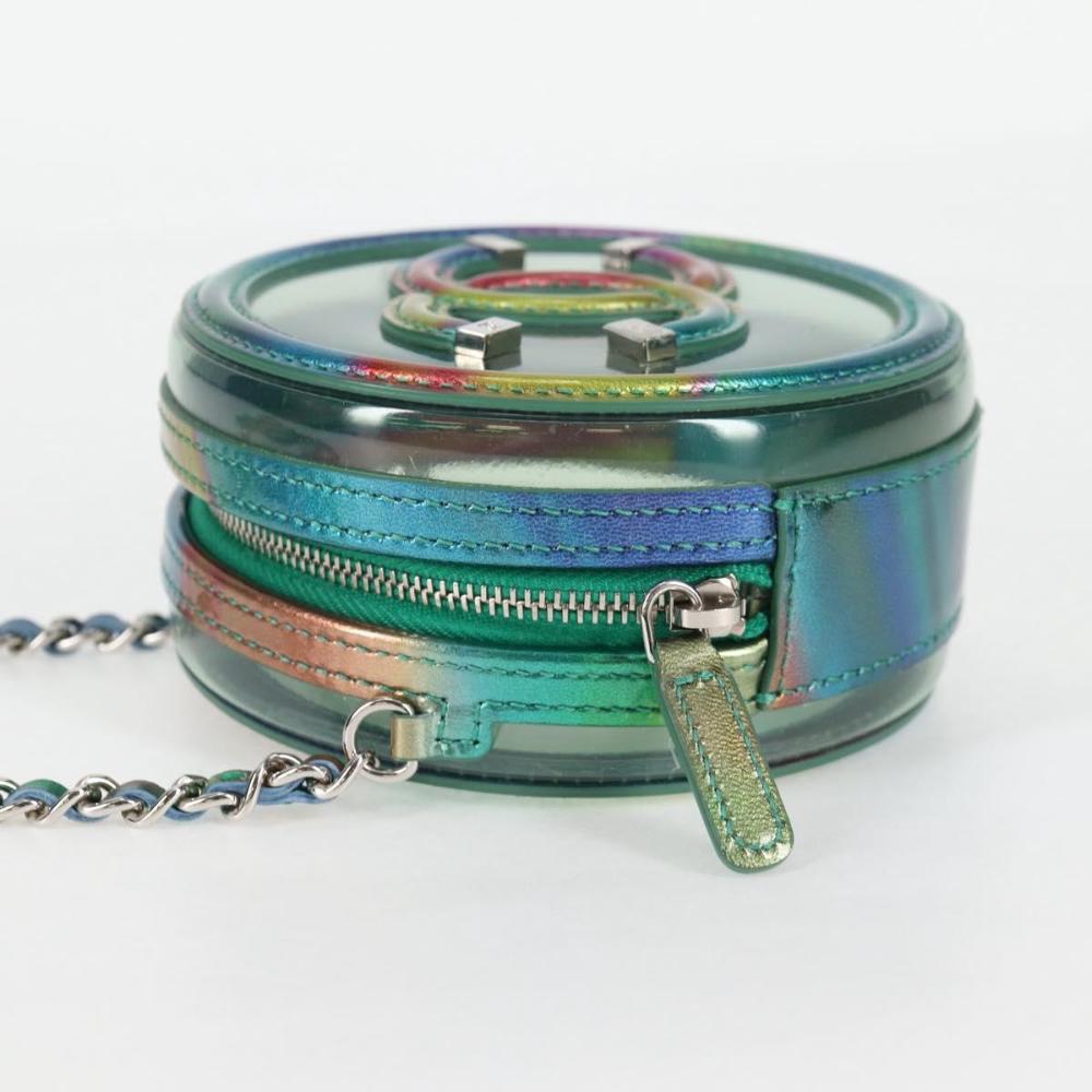 Multicolor Vinyl Chanel Crossbody Bag