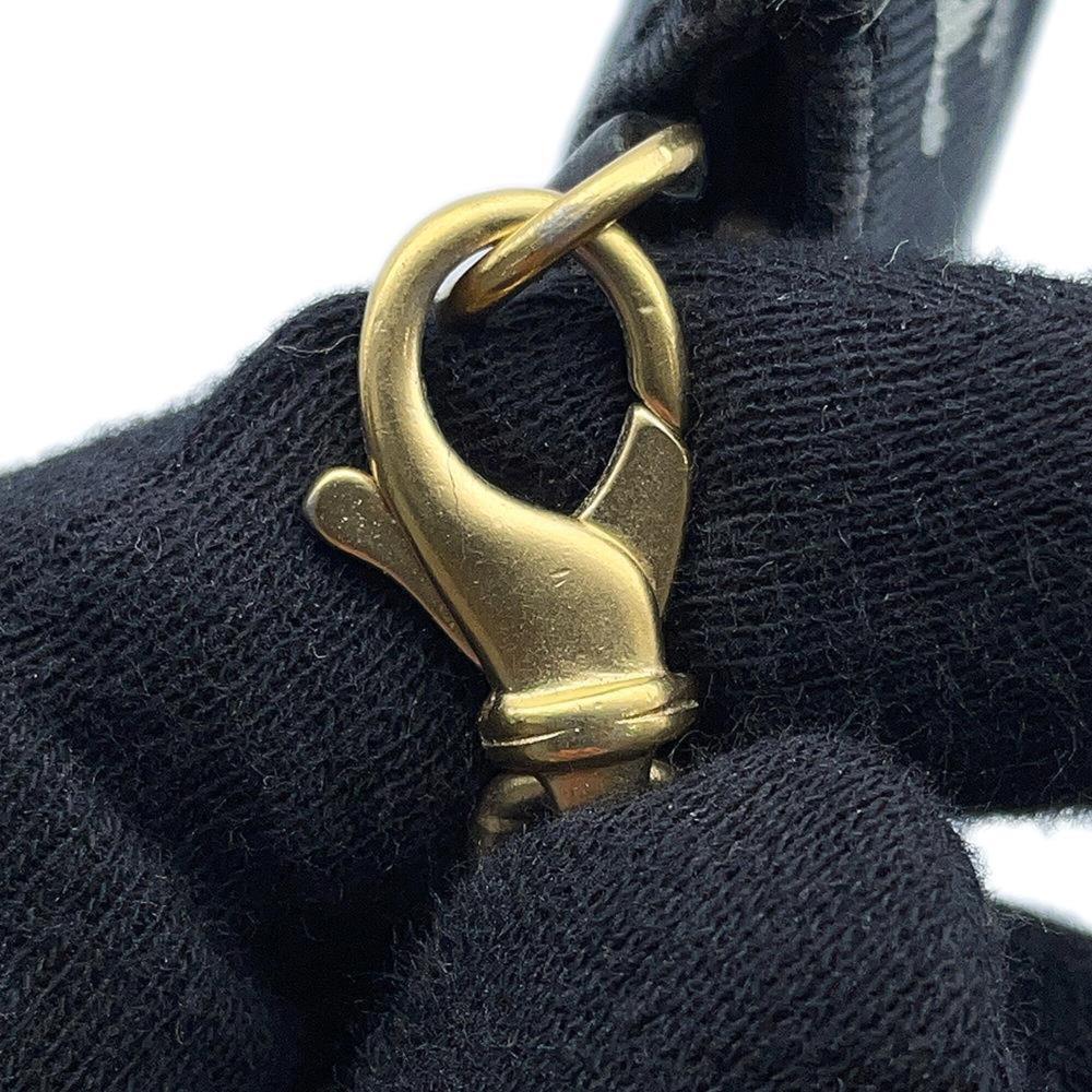 Navy Cotton Chanel Shoulder Bag