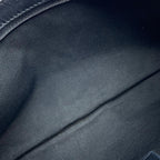 Navy Cotton Chanel Shoulder Bag