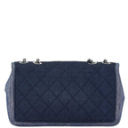 Navy Denim Chanel Shoulder Bag