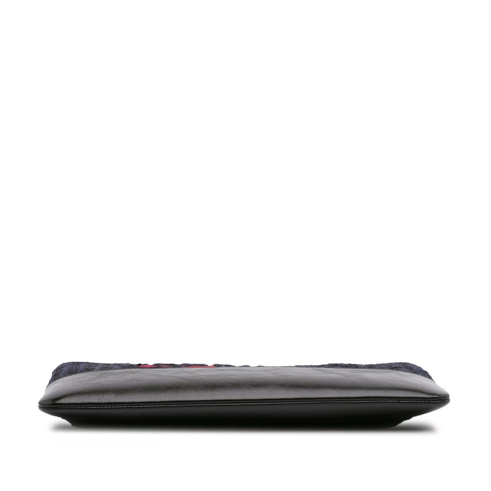 Navy Fabric Chanel Clutch