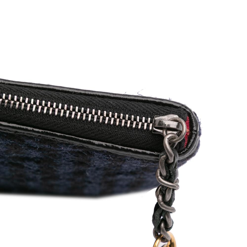 Navy Fabric Chanel Clutch