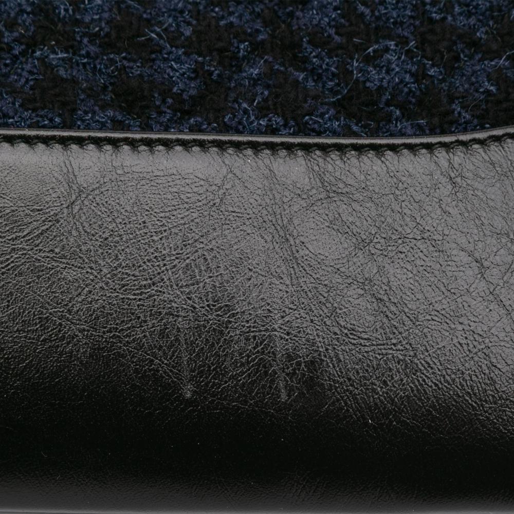 Navy Fabric Chanel Clutch