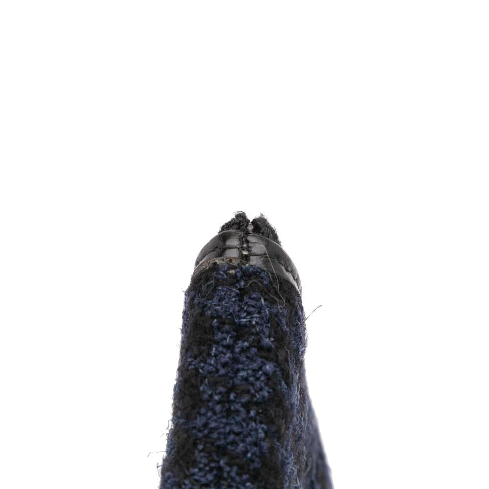 Navy Fabric Chanel Clutch
