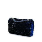 Navy Fabric Chanel Flap Bag