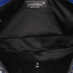 Navy Fabric Chanel Flap Bag