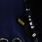 Navy Fabric Chanel Flap Bag