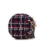 Navy Fabric Chanel Shoulder Bag