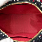 Navy Fabric Chanel Shoulder Bag