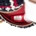 Navy Fabric Chanel Shoulder Bag