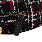 Navy Fabric Chanel Shoulder Bag