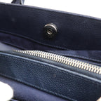 Navy Fabric Chanel Tote