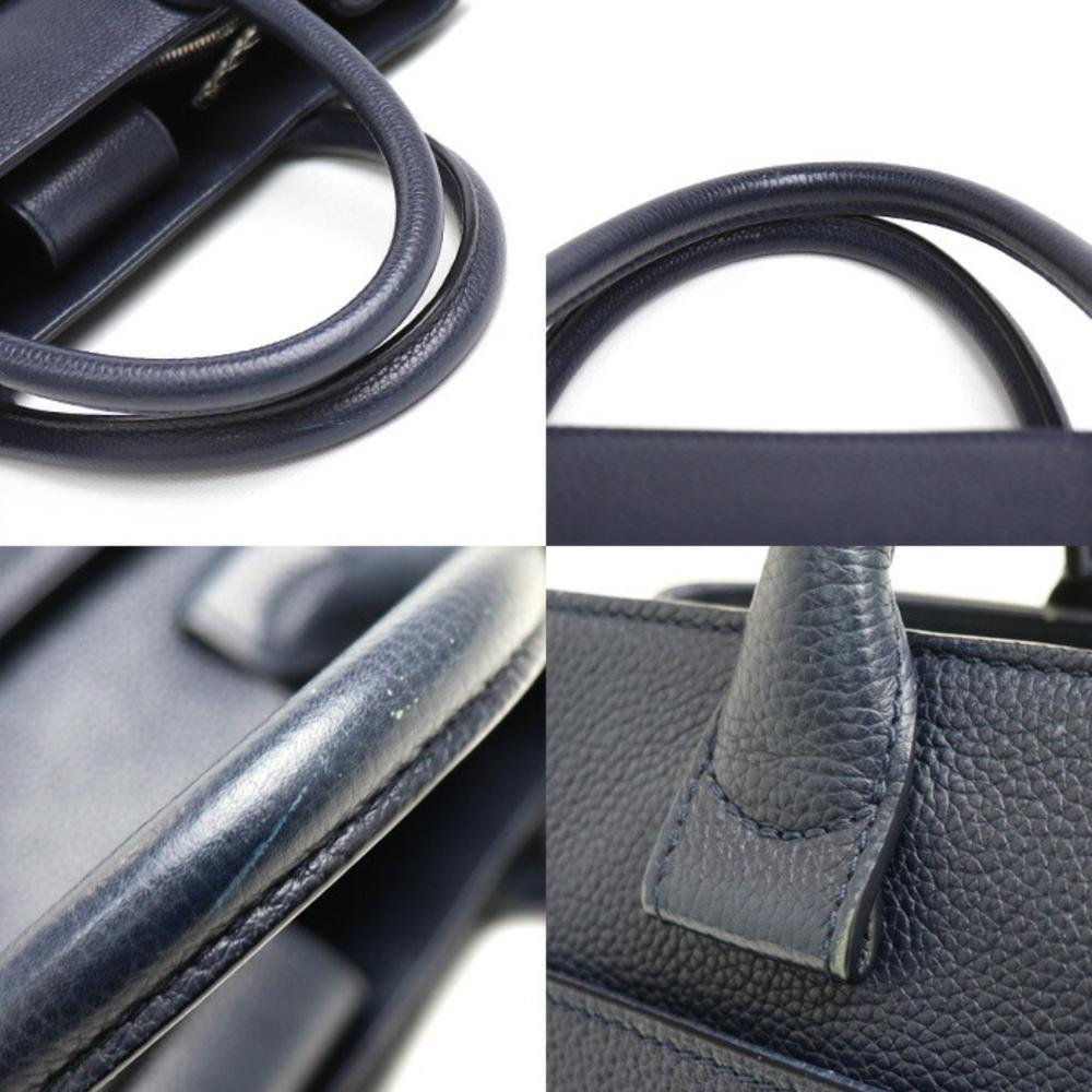 Navy Fabric Chanel Tote