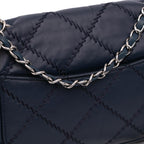 Navy Leather Chanel Flap Bag