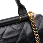 Navy Leather Chanel Flap Bag