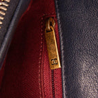 Navy Leather Chanel Flap Bag
