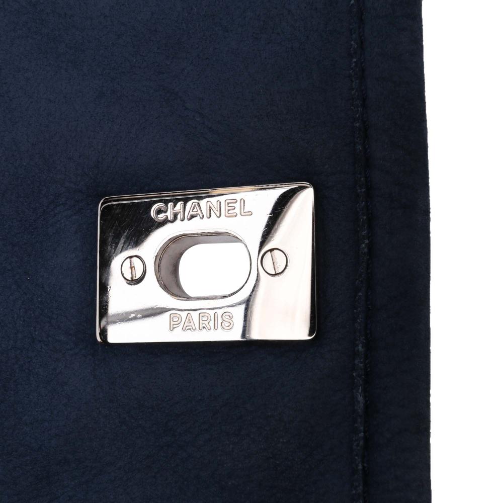 Navy Leather Chanel Flap Bag