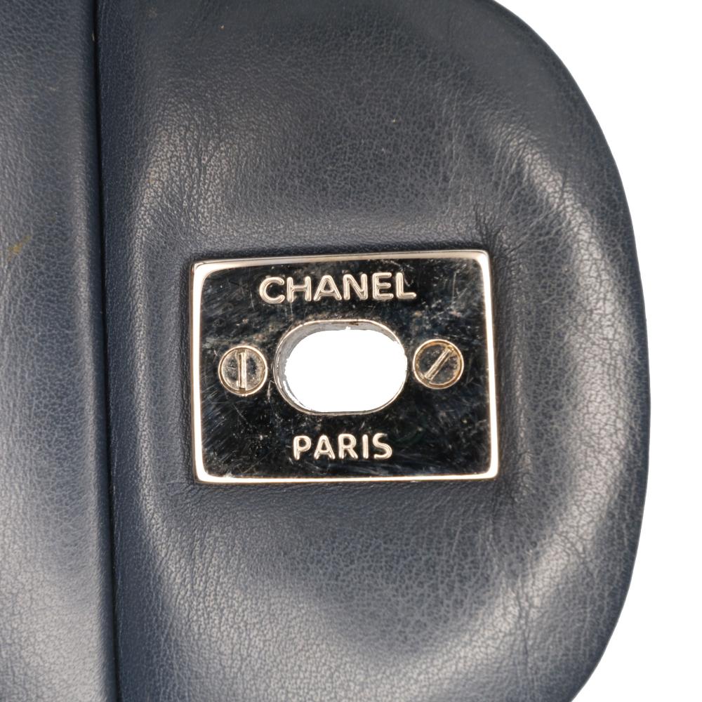 Navy Leather Chanel Flap Bag