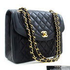 Navy Leather Chanel Flap Bag