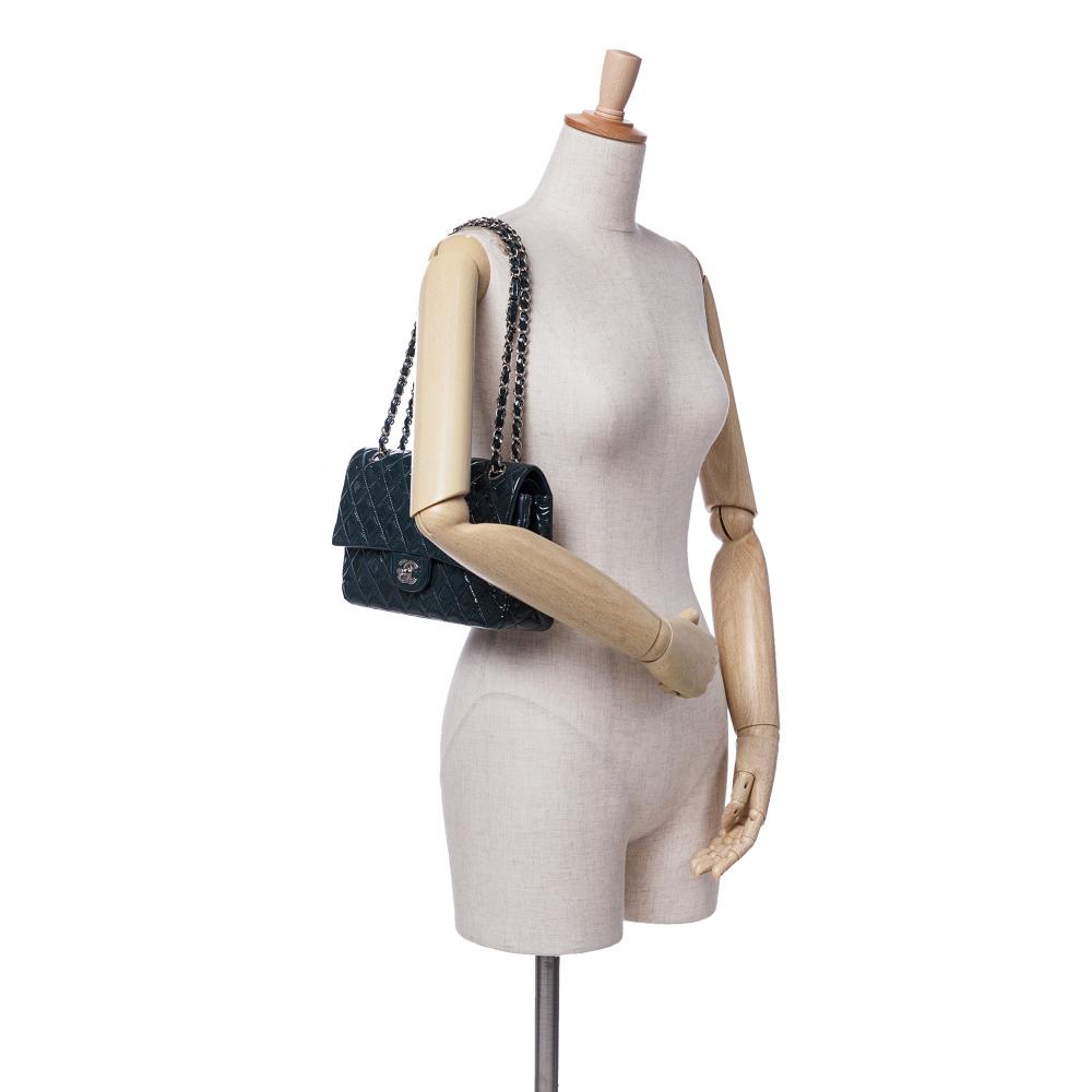 Navy Leather Chanel Flap Bag