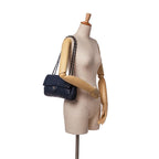 Navy Leather Chanel Flap Bag