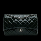 Navy Leather Chanel Flap Bag
