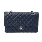 Navy Leather Chanel Flap Bag