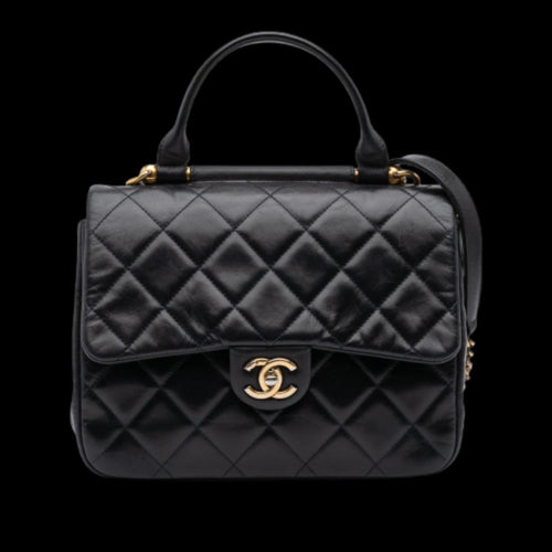 Navy Leather Chanel Flap Bag