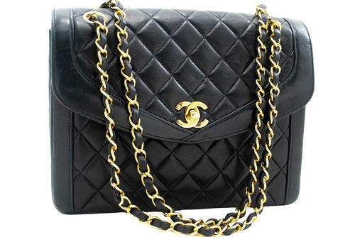 Navy Leather Chanel Flap Bag