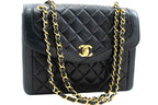 Navy Leather Chanel Flap Bag