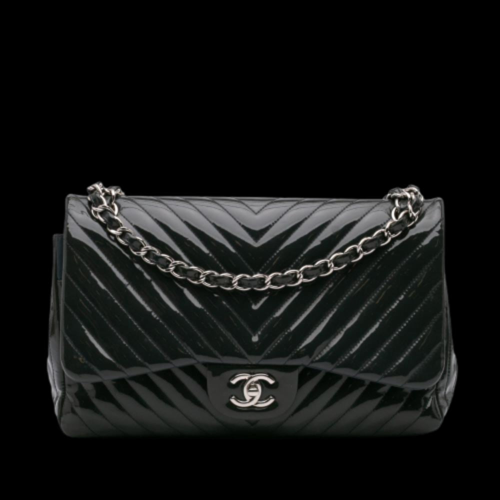 Navy Leather Chanel Flap Bag
