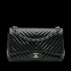 Navy Leather Chanel Flap Bag