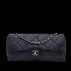 Navy Leather Chanel Flap Bag