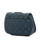 Navy Leather Chanel Flap Bag