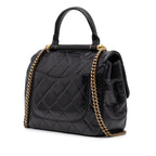 Navy Leather Chanel Flap Bag