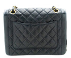 Navy Leather Chanel Flap Bag