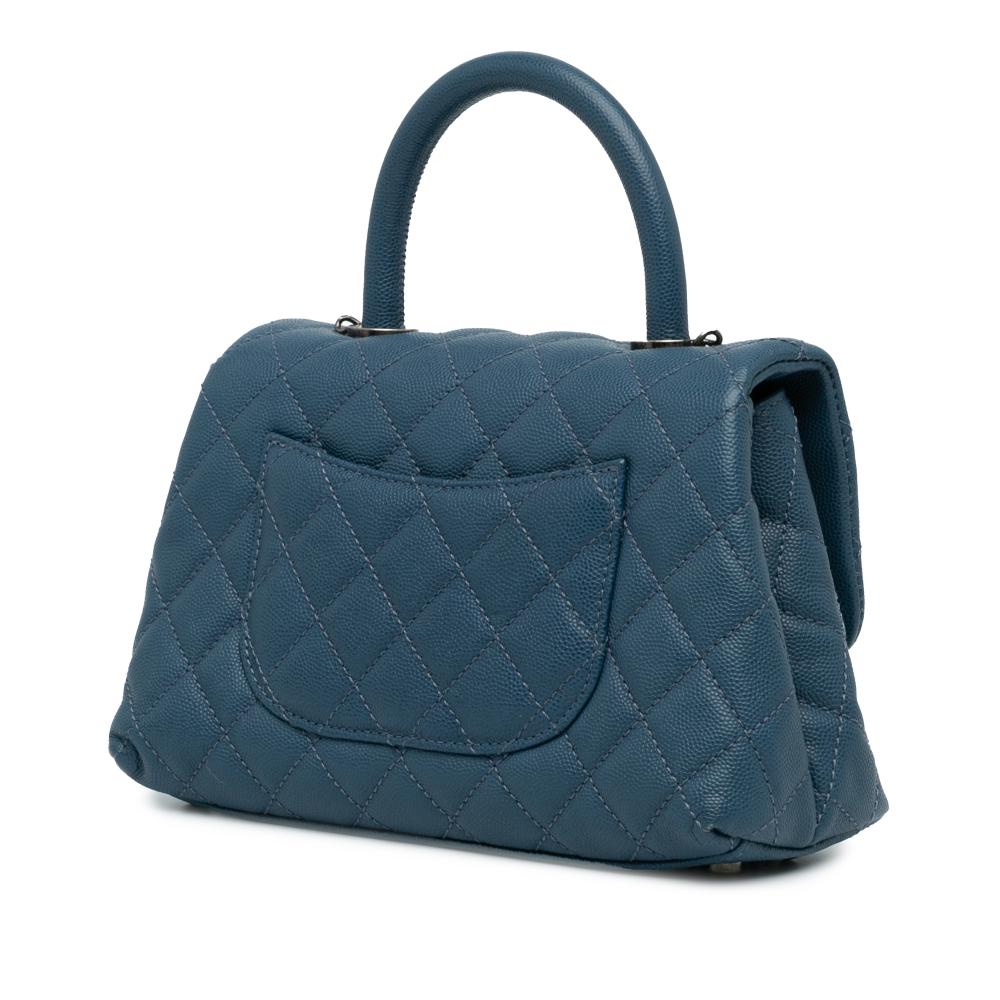 Navy Leather Chanel Flap Bag