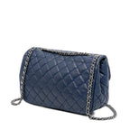 Navy Leather Chanel Flap Bag