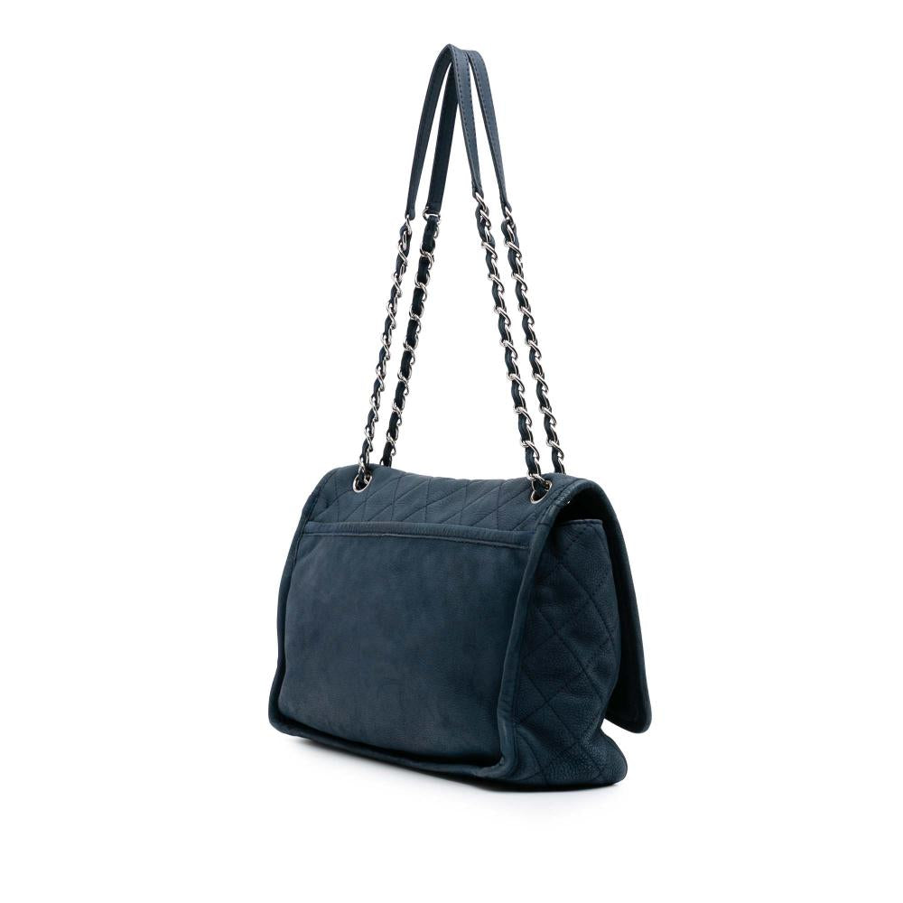 Navy Leather Chanel Flap Bag