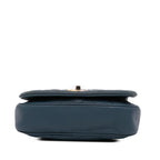 Navy Leather Chanel Flap Bag