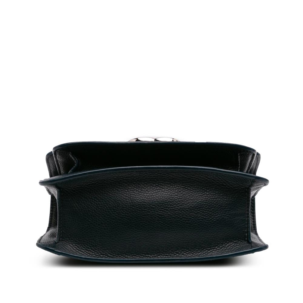 Navy Leather Chanel Flap Bag