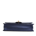 Navy Leather Chanel Flap Bag