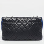 Navy Leather Chanel Flap Bag