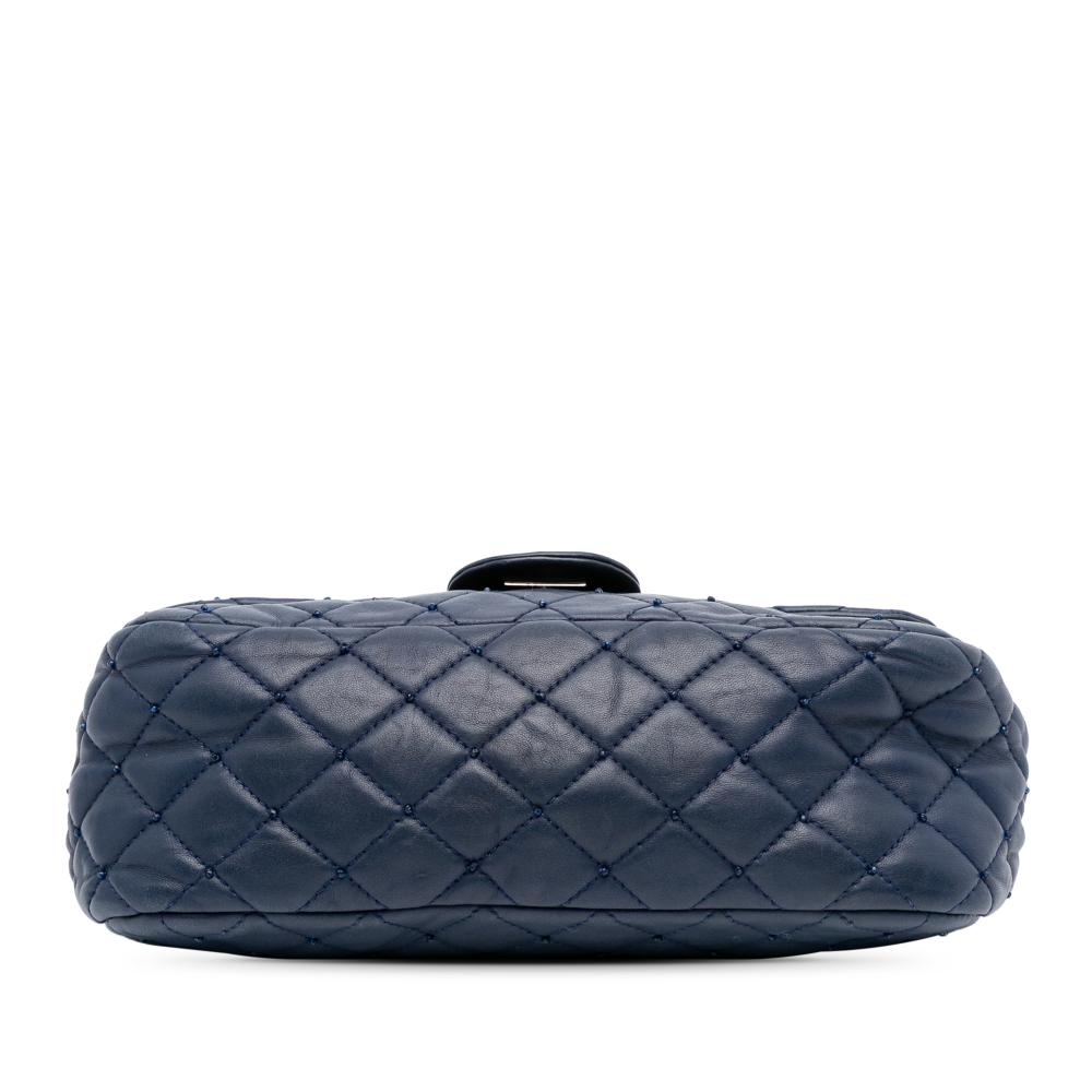 Navy Leather Chanel Flap Bag