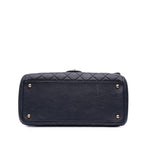 Navy Leather Chanel Flap Bag