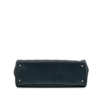 Navy Leather Chanel Tote